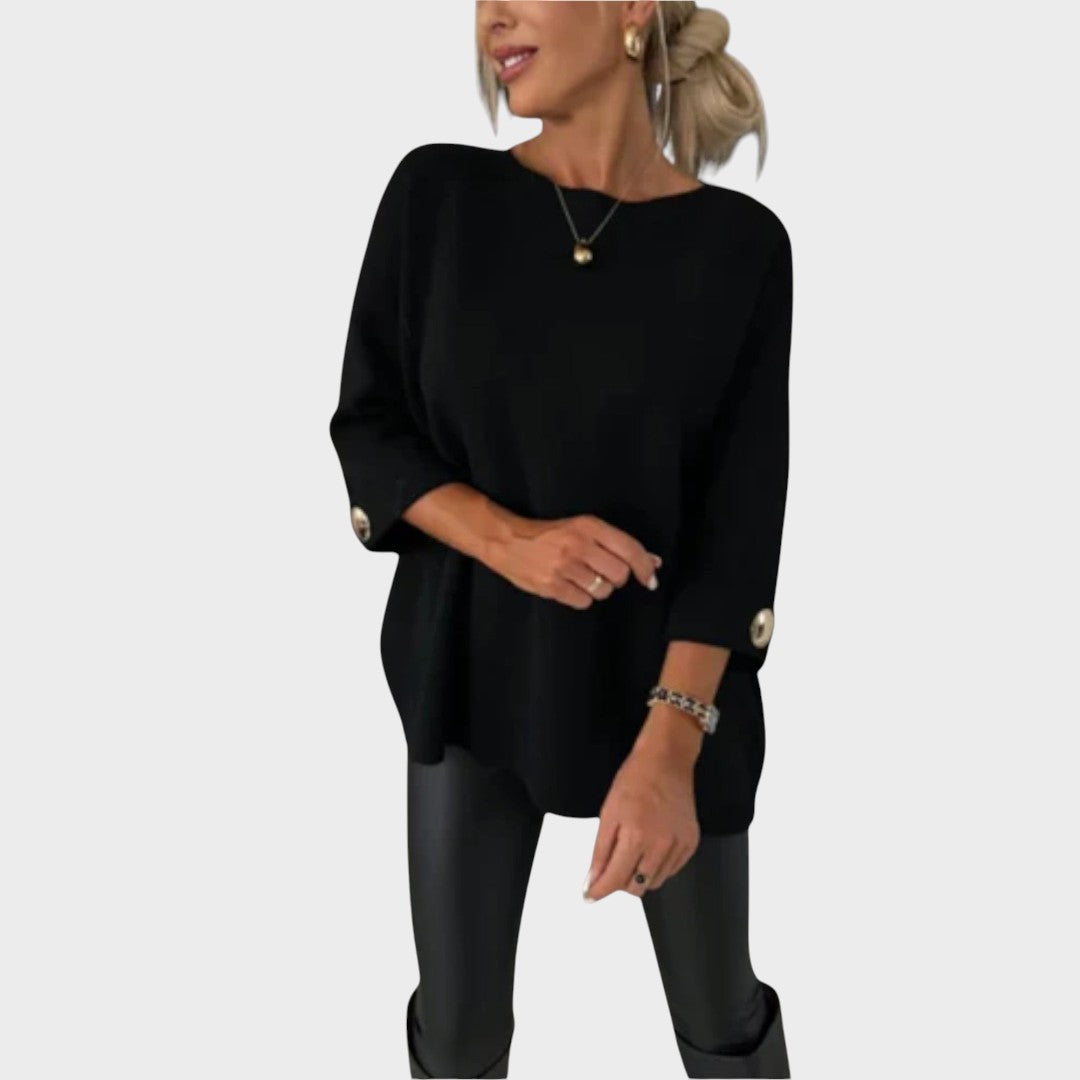 Adelaide™ | Gebreide Trui met Knopen