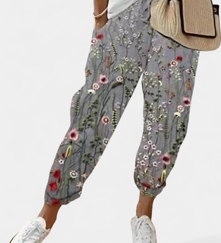Mely Relaxed Fit Linnen Broek met Tijdloze Stijl
