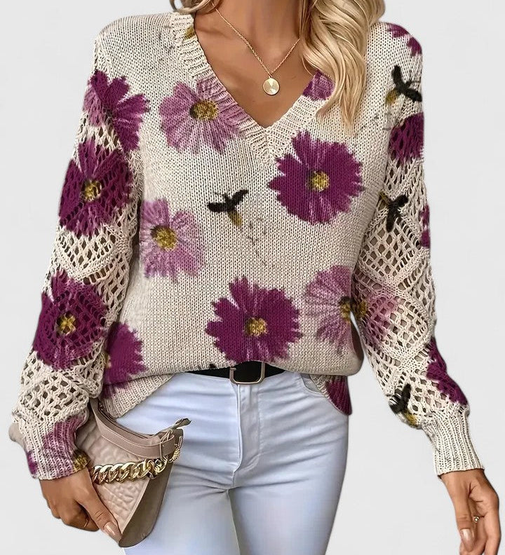 Antonia™ | Elegante trui met bloemenprint