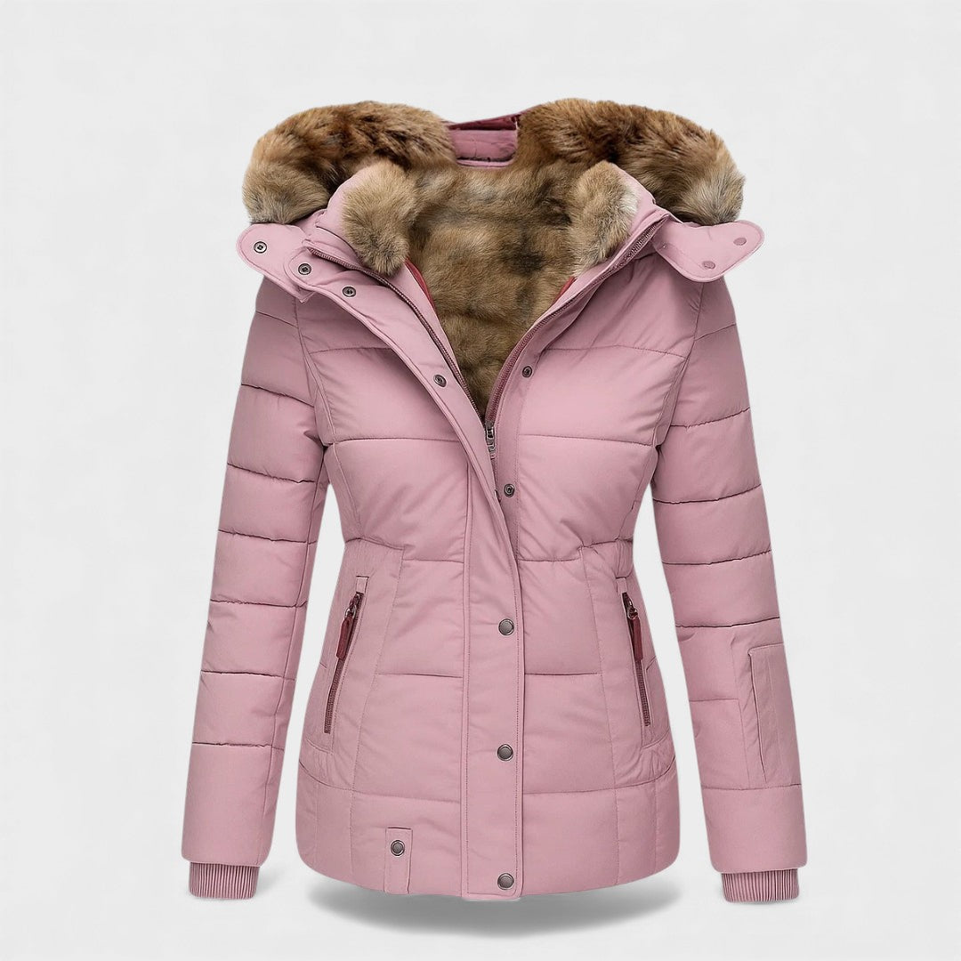 Alba™ | Winterjas met Bontvoering