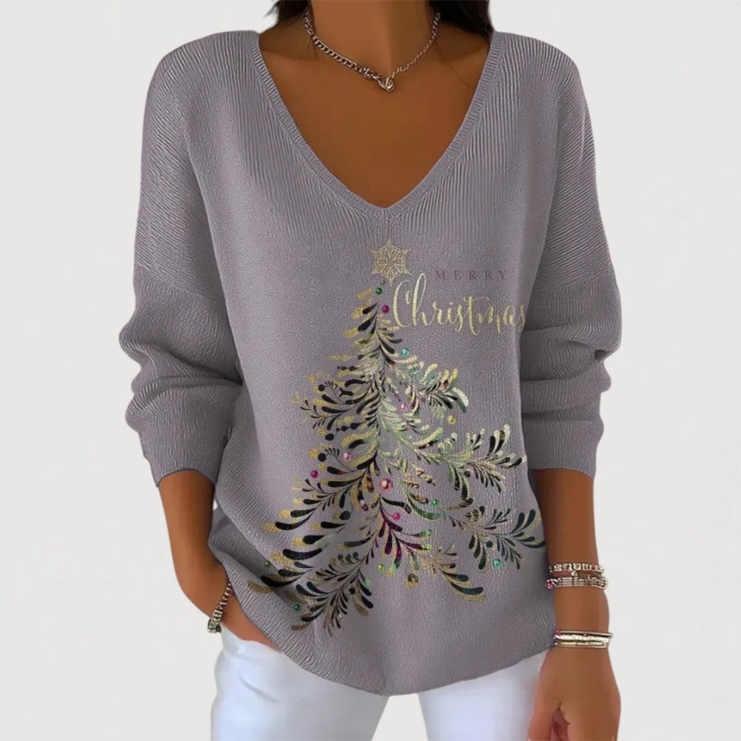 Marta™ | Kersttop met Feestelijke Details