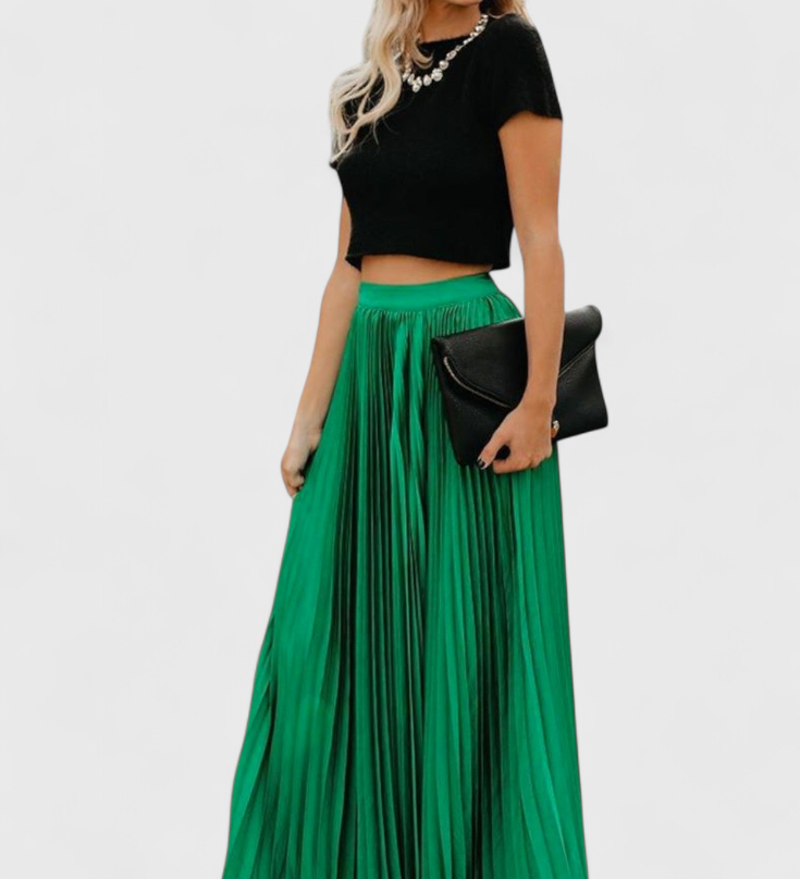 Mila Hoge Taille Plissé Rok
