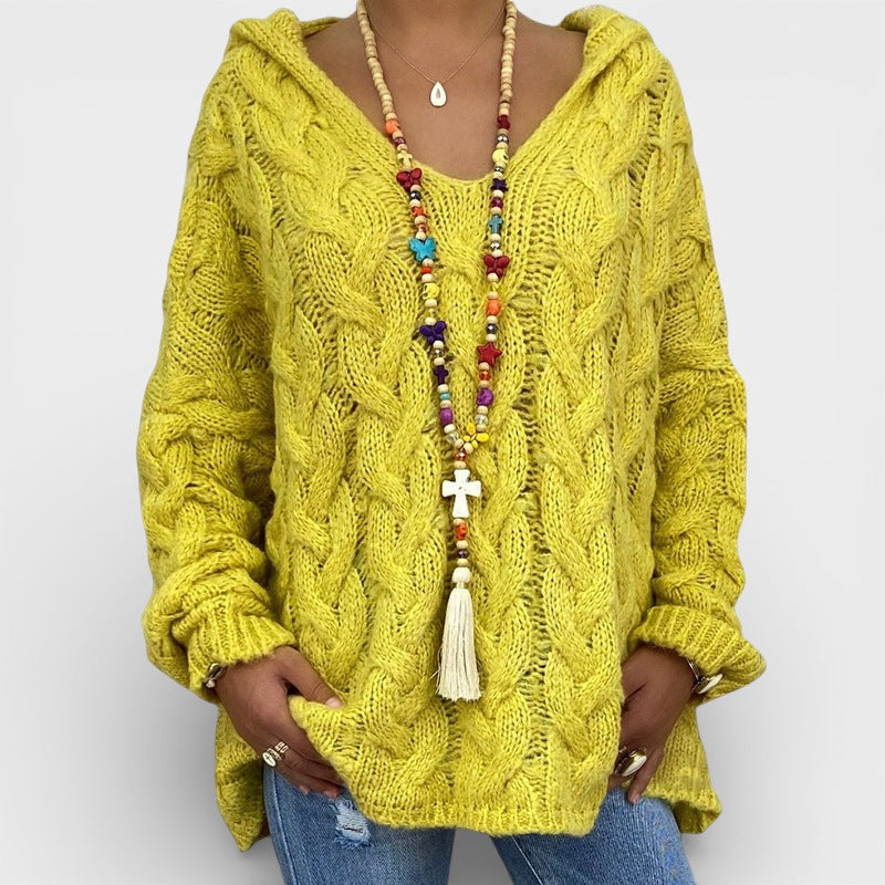 Pilar™ | Chunky Gebreide Hoodie Sweater