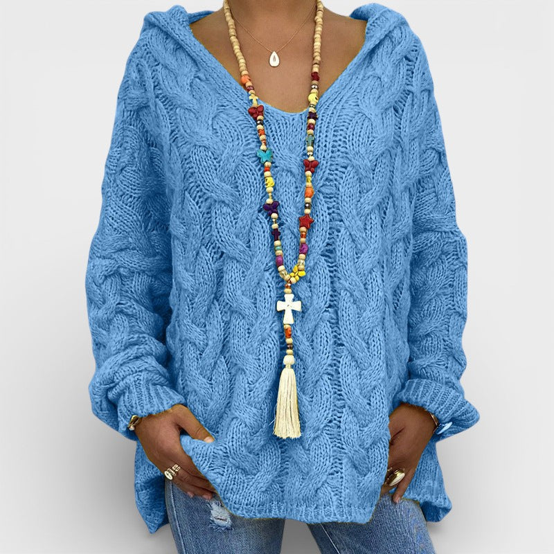 Pilar™ | Chunky Gebreide Hoodie Sweater