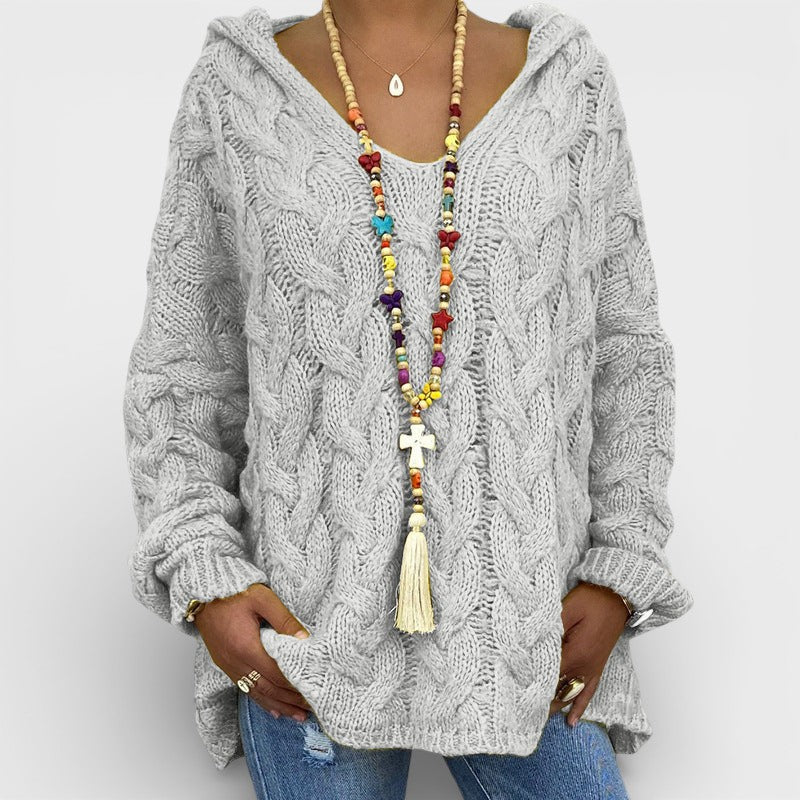 Pilar™ | Chunky Gebreide Hoodie Sweater