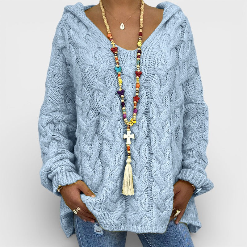 Pilar™ | Chunky Gebreide Hoodie Sweater