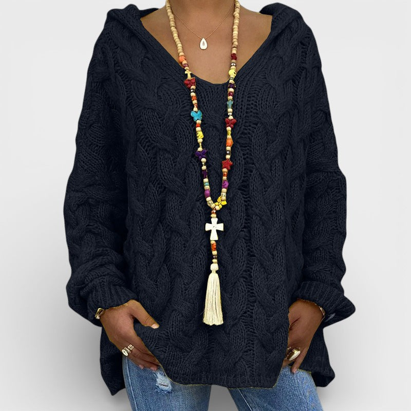 Pilar™ | Chunky Gebreide Hoodie Sweater