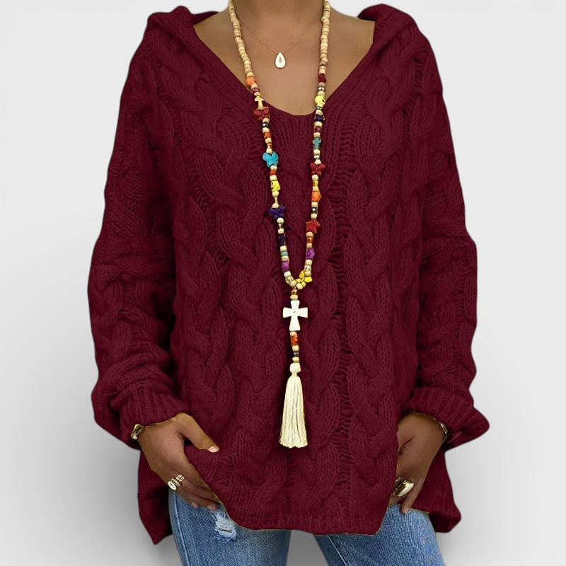 Pilar™ | Chunky Gebreide Hoodie Sweater