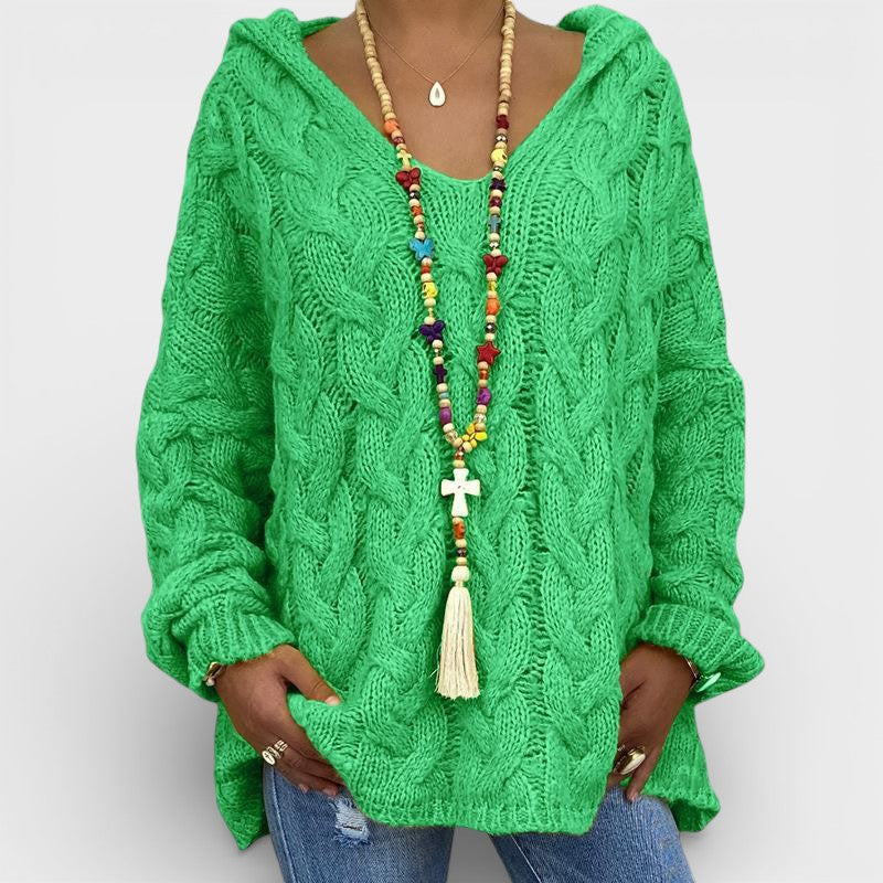 Pilar™ | Chunky Gebreide Hoodie Sweater