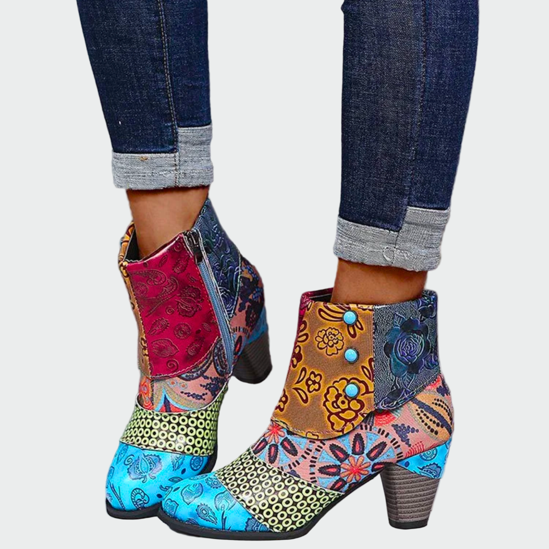 Adriana | Waterdichte Orthopedische Boots met Boho Stijl