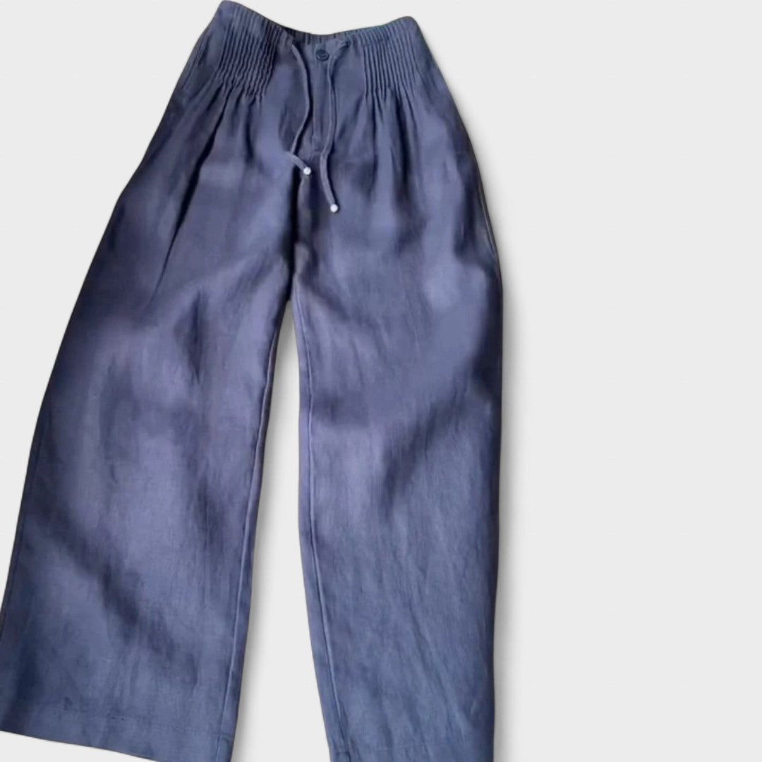 Ángeles™ | Brede Katoenen en Linnen Broek