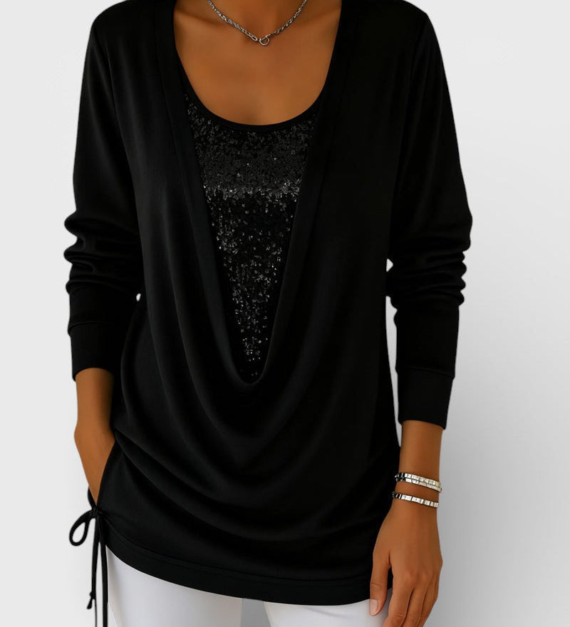 Lucía™ | Bicolor Premium Pailletten Top