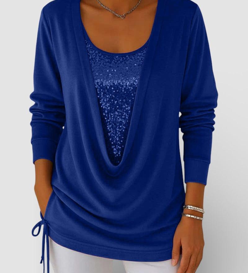 Lucía™ | Bicolor Premium Pailletten Top