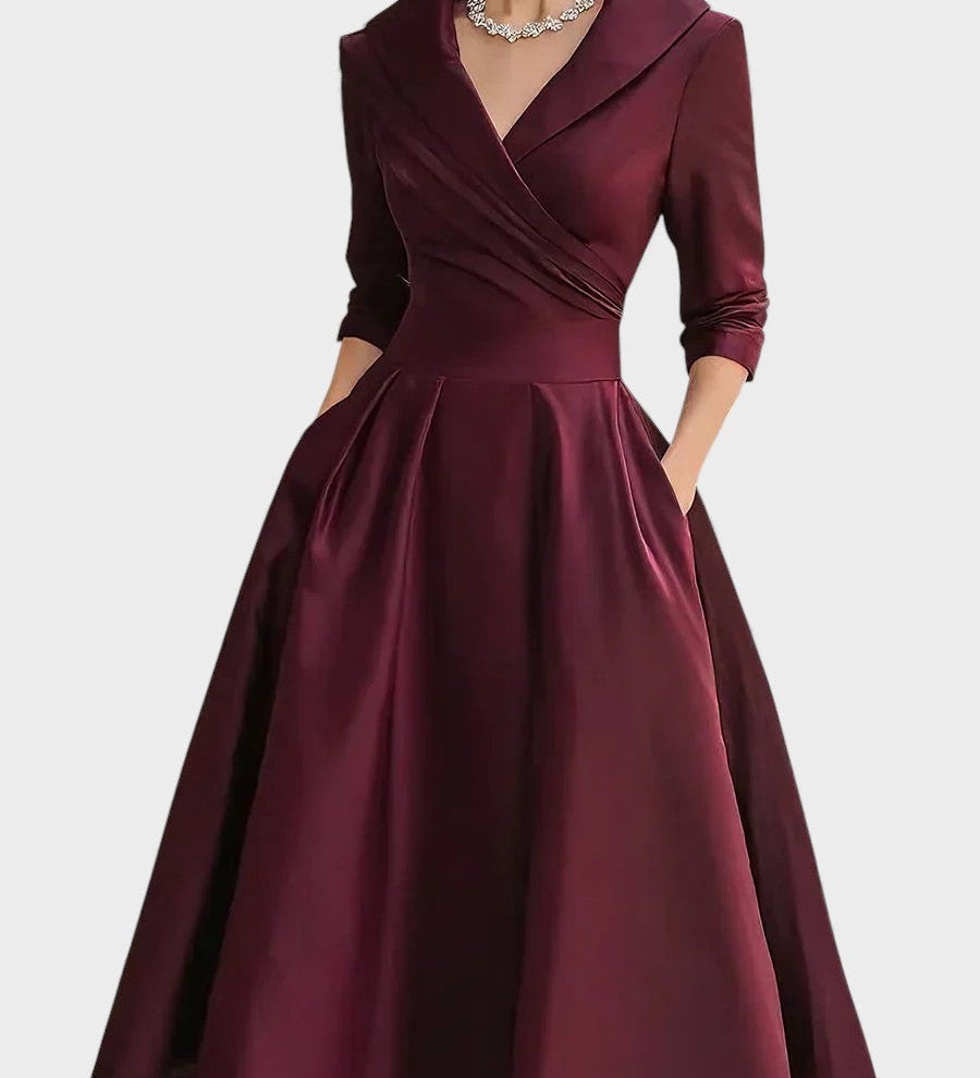 Clara™ | Elegante Satijnen Jurk