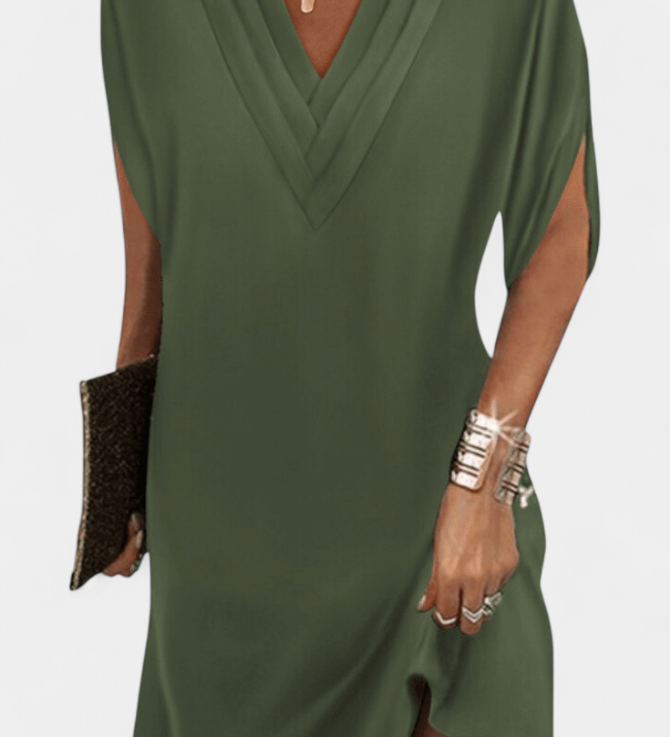 Elegante Lesley Jurk met V-hals