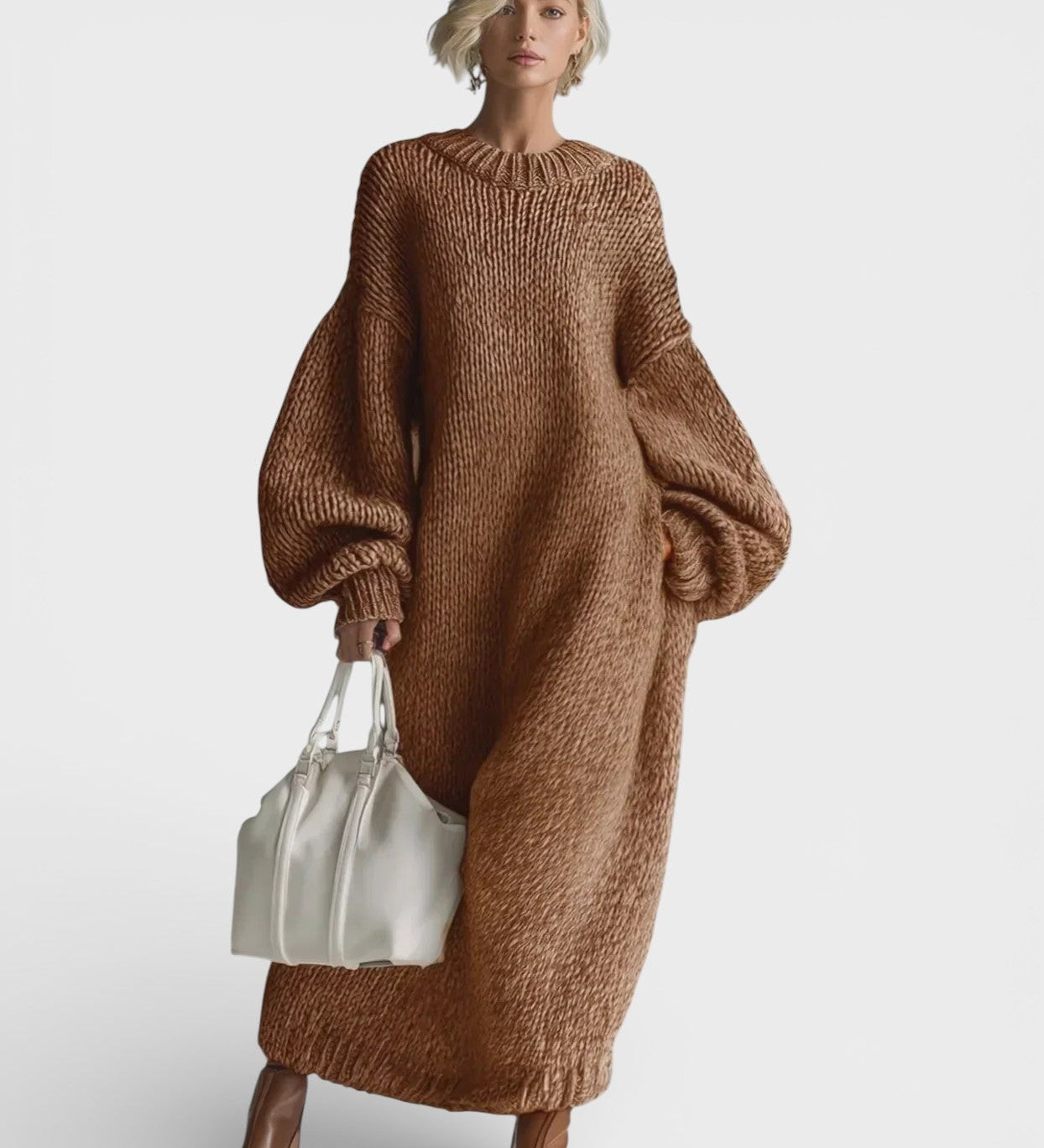 Clara™ | Moderne Volume Maxi Jurk