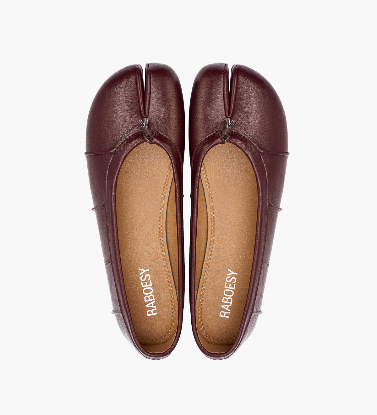 Wrinkles Tabi Ballet Flats