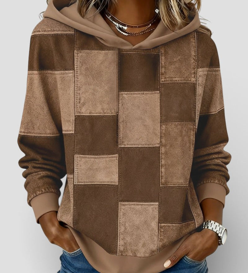Lucía™ | Geruite Hoodie