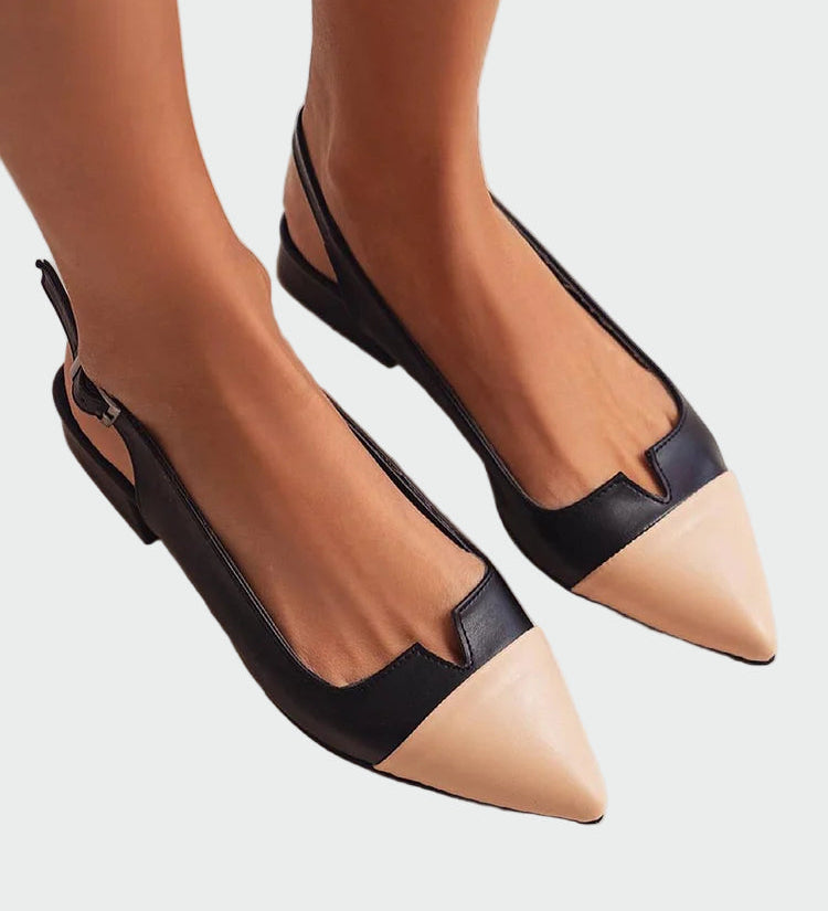Karolína Elegante Puntige Ballerina's met Achterband