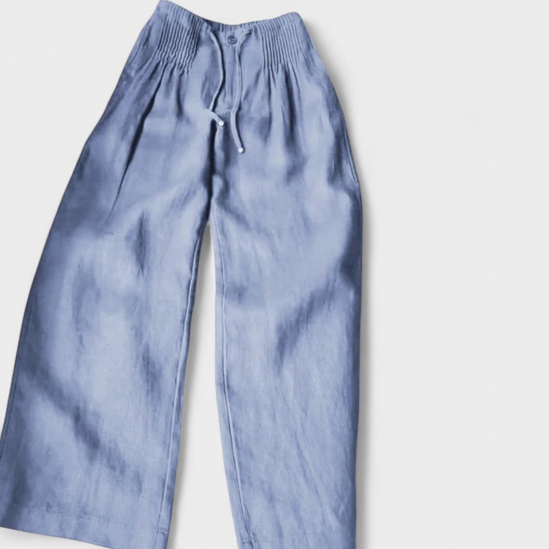 Ángeles™ | Brede Katoenen en Linnen Broek
