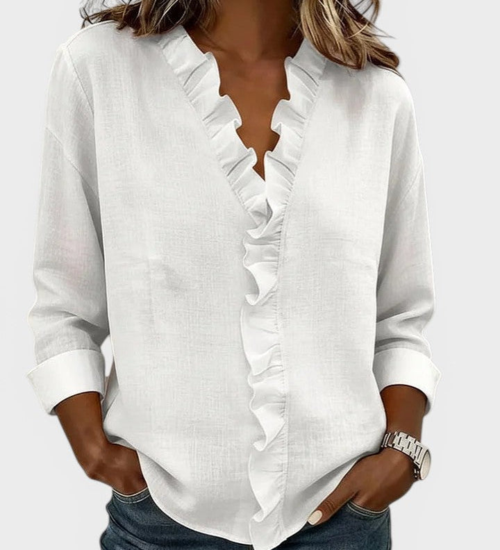 Jimena™ | Elegante en Lichtgewicht Rimpelblouse