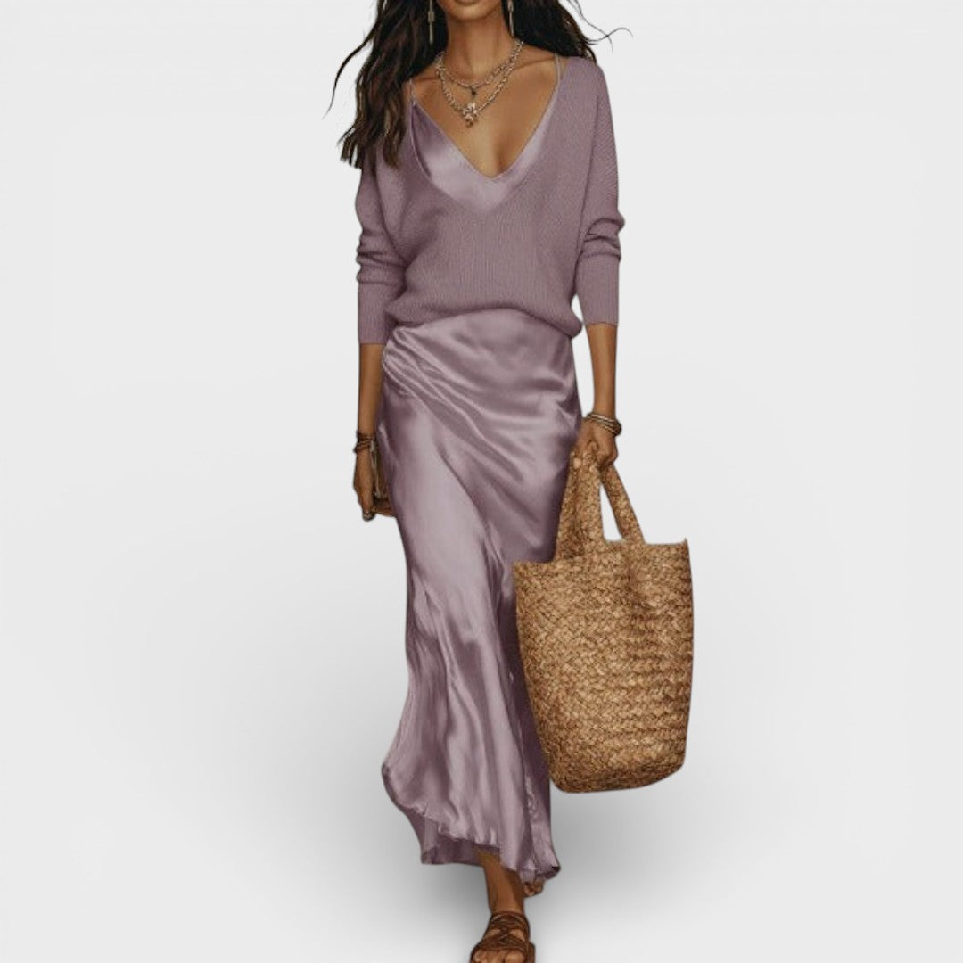 Clara™ | Elegante Satijnen Set