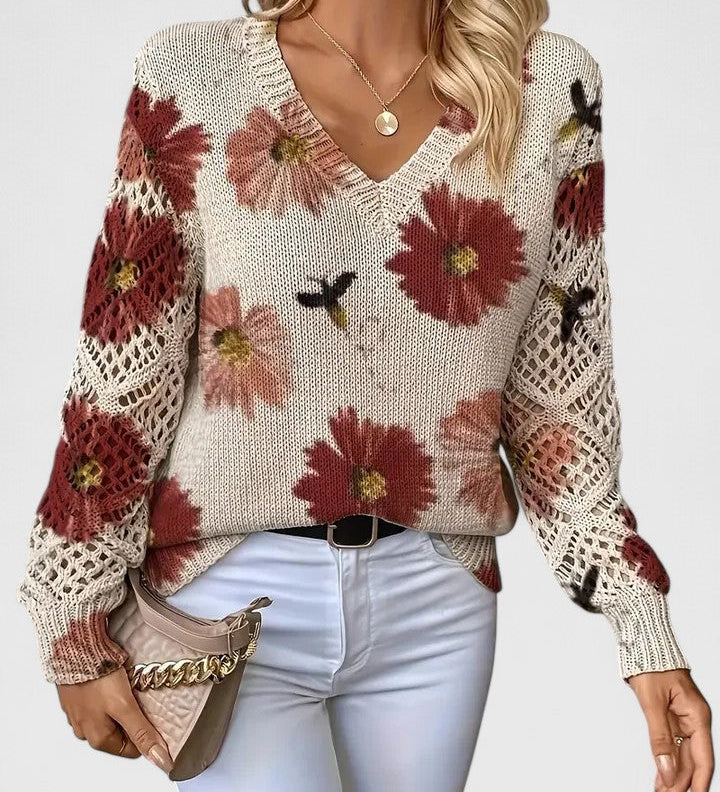 Antonia™ | Elegante trui met bloemenprint