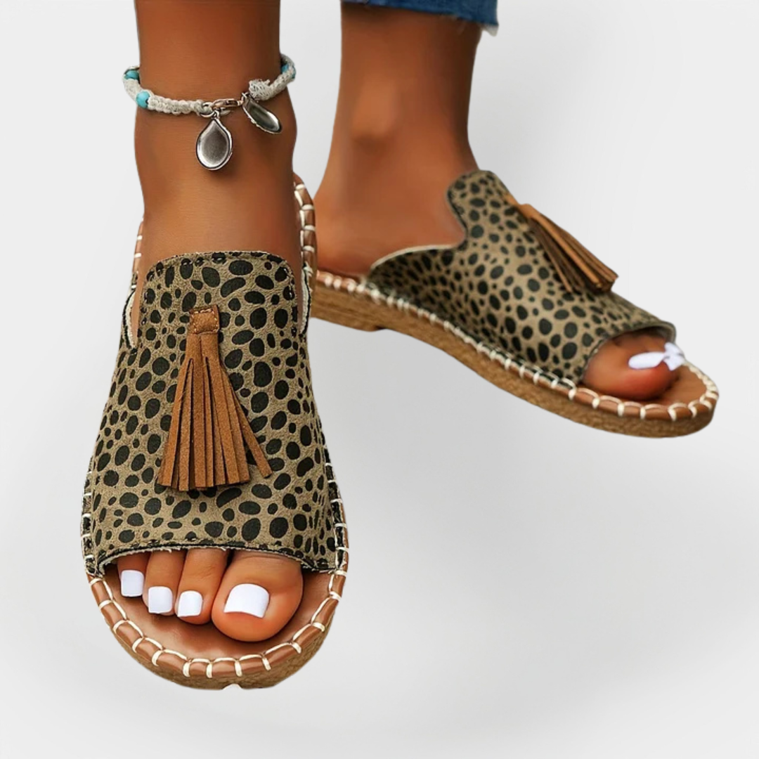 Prachtige Handgemaakte Sandalen met Franje