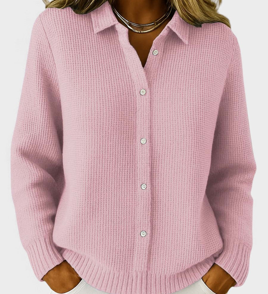 Lucía™ | Klassieke Knop Brei Cardigan