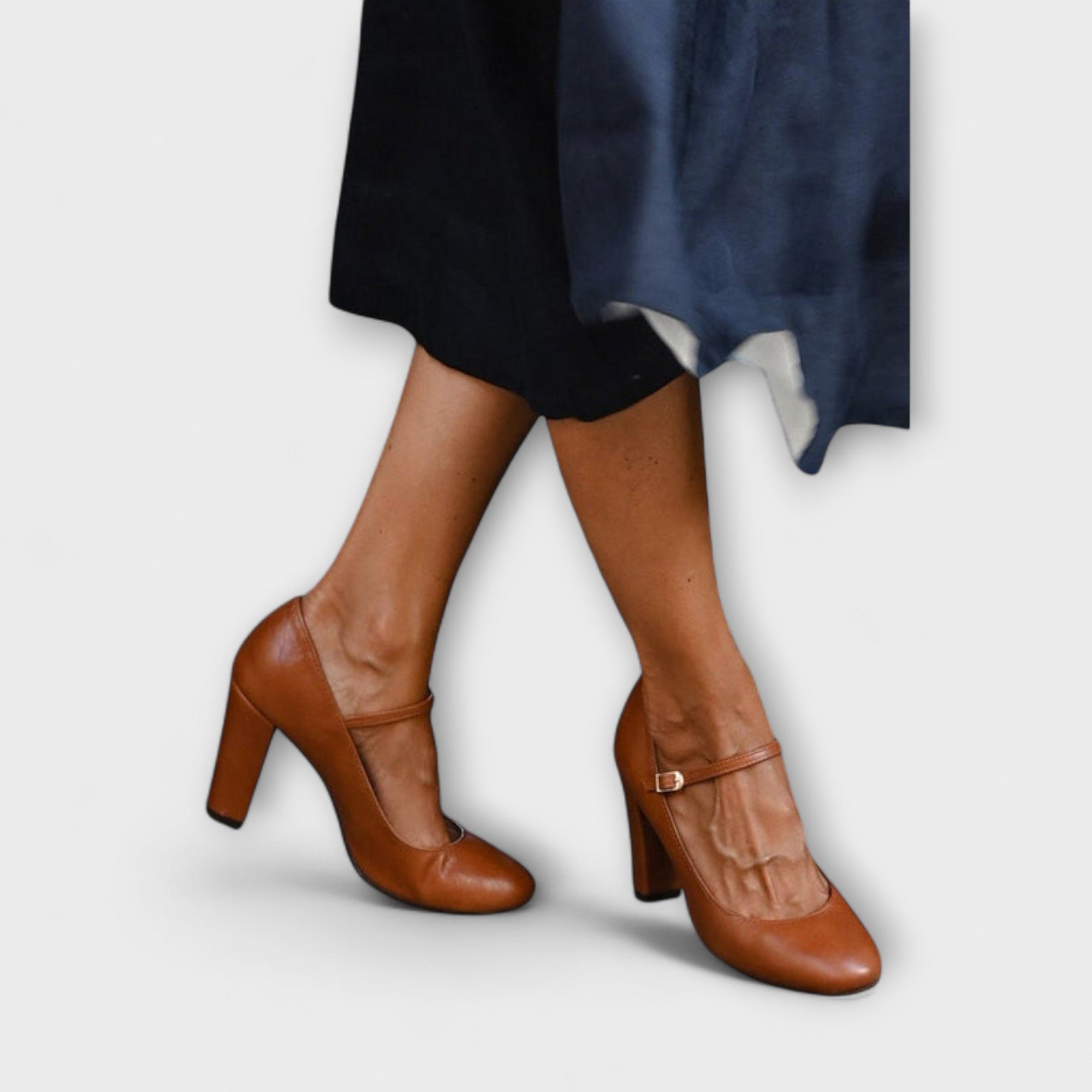 Magdaléna Elegante Luxe Gevoerde Mary Jane Schoenen