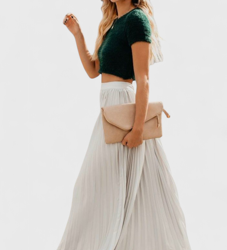 Mila Hoge Taille Plissé Rok