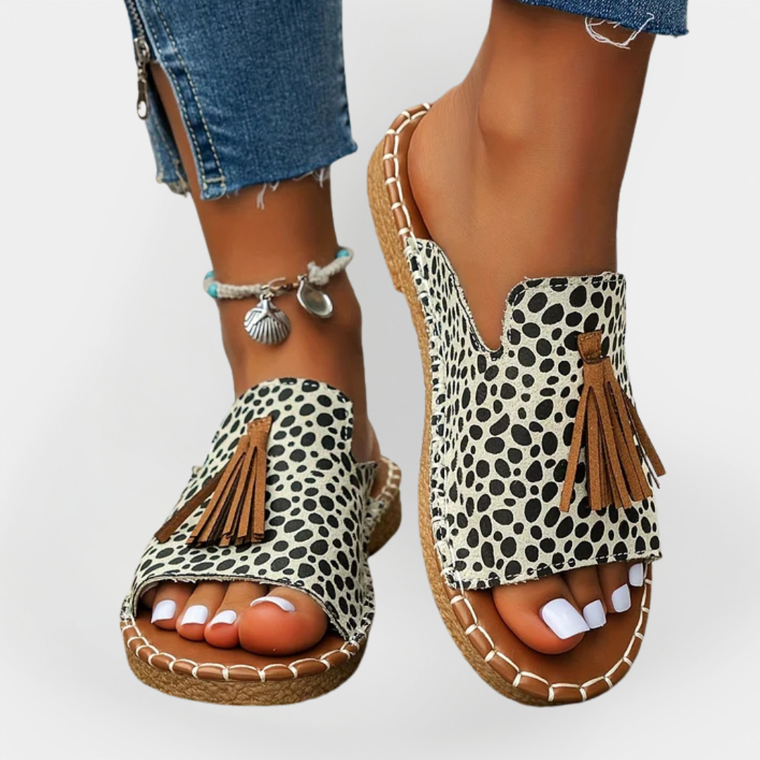 Prachtige Handgemaakte Sandalen met Franje