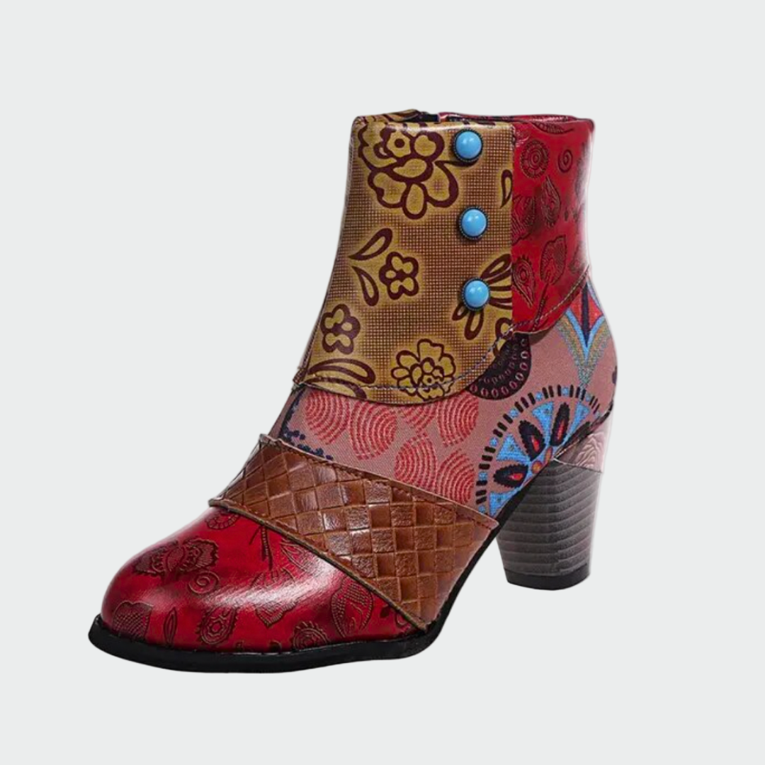 Adriana | Waterdichte Orthopedische Boots met Boho Stijl