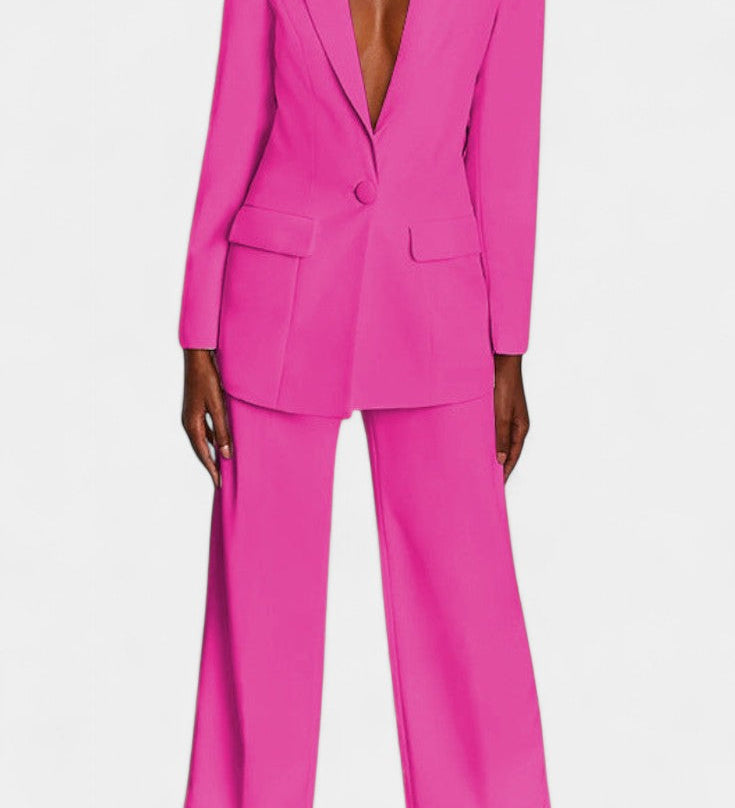 Marnie Tailored Blazer en Brede Pantalon Set