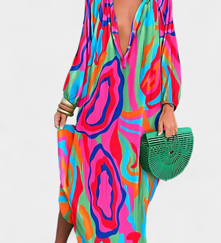 Malina Boho Jurk met Licht en Chic Stijl