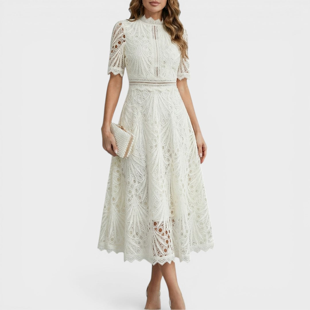 Camila™ | Elegante Kanten Midi-jurk
