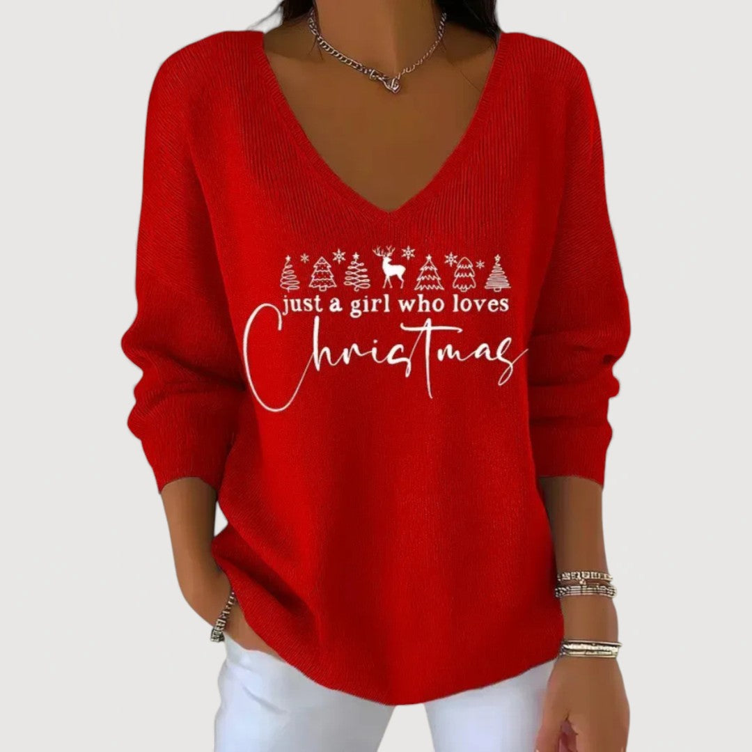 Marta™ | Kersttop met Feestelijke Details