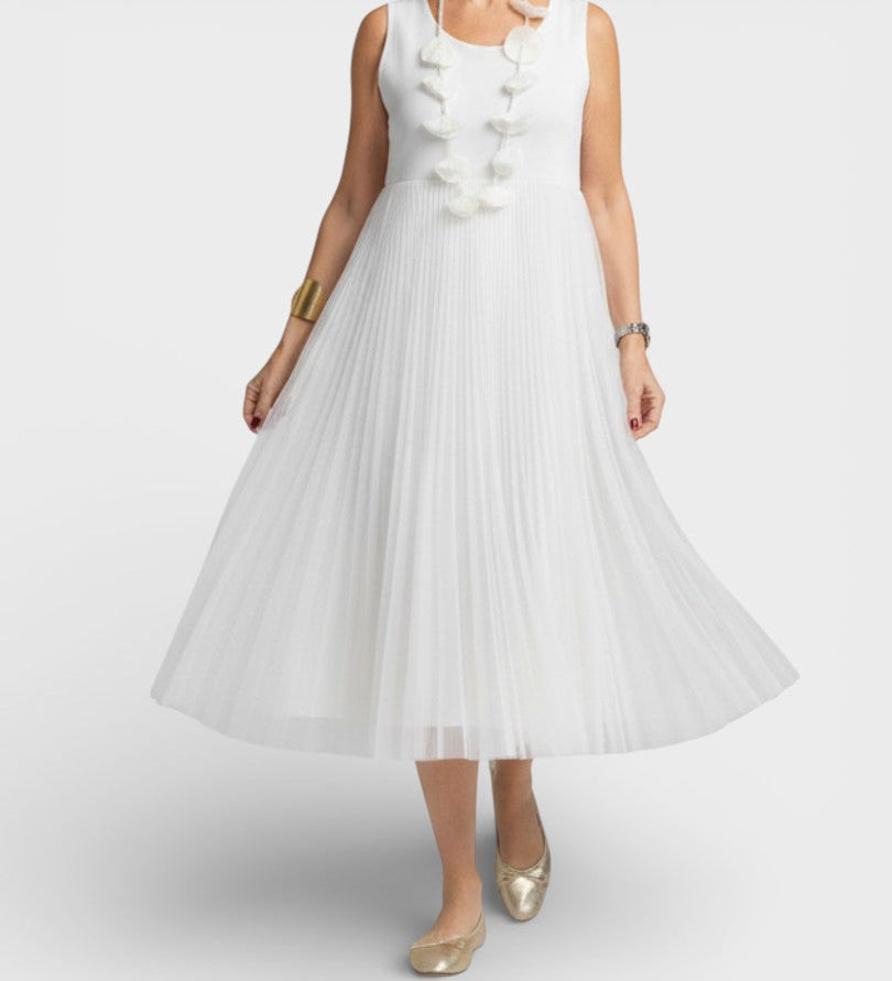 Claudia™ | Elegante Gebreide Jurk met Tule