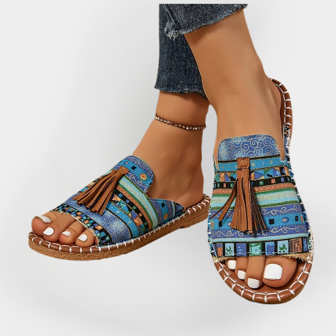 Prachtige Handgemaakte Sandalen met Franje