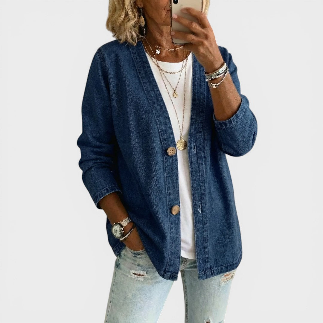 Clara™ | Stijlvolle Denim Jas
