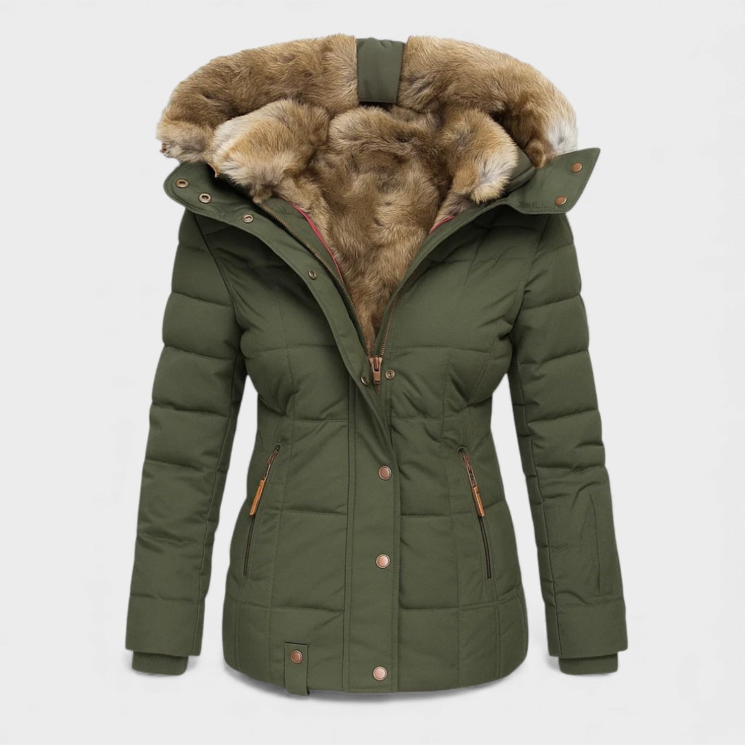 Alba™ | Winterjas met Bontvoering