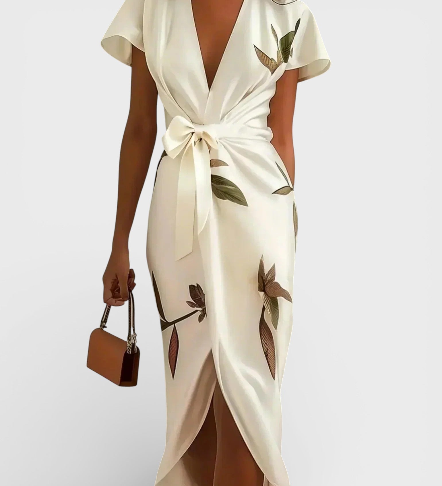 Elena™ | Elegante Bloemen Wikkeljurk