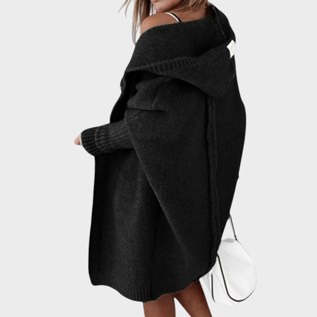 Marcela™ | Oversized Hooded Knit Cardigan