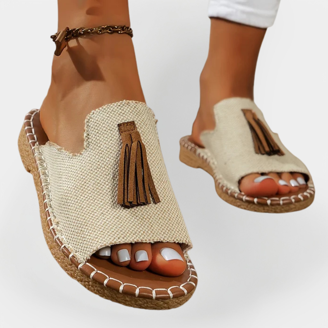 Prachtige Handgemaakte Sandalen met Franje