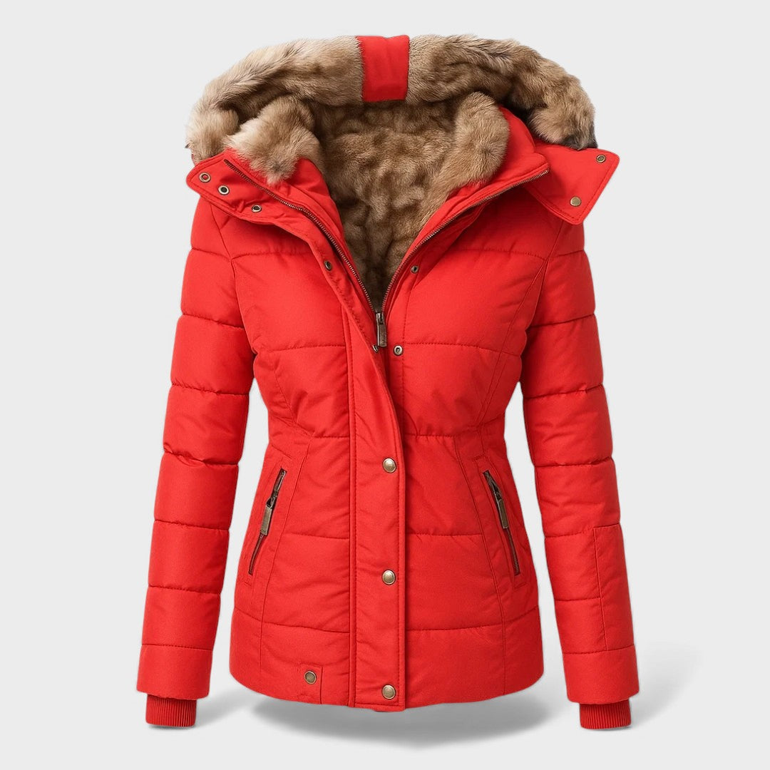 Alba™ | Winterjas met Bontvoering