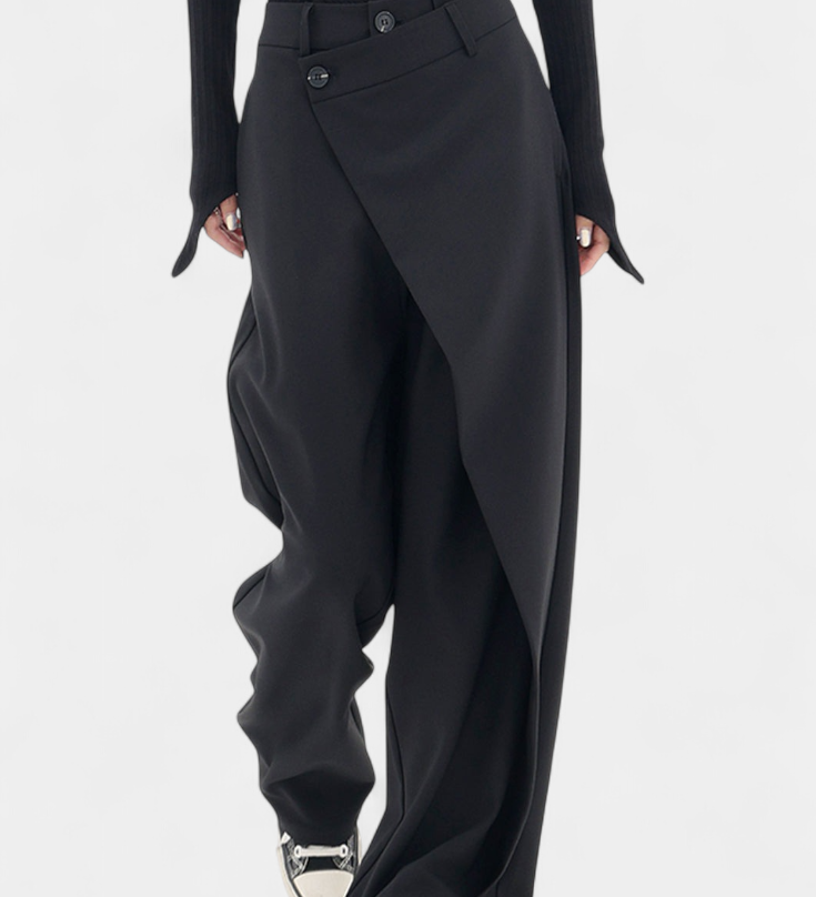 Oaklyn Rechte Pantalon met Moderne Drapering