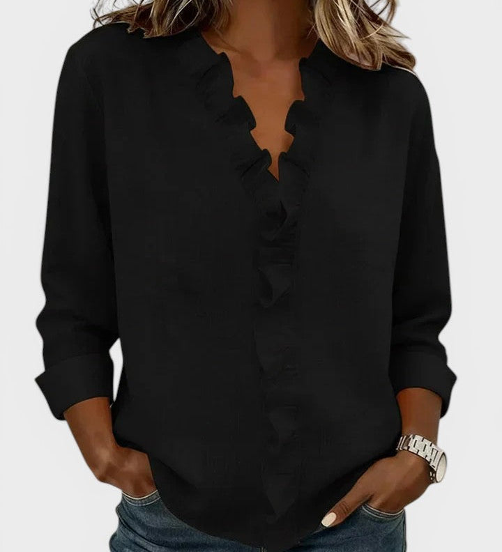 Jimena™ | Elegante en Lichtgewicht Rimpelblouse