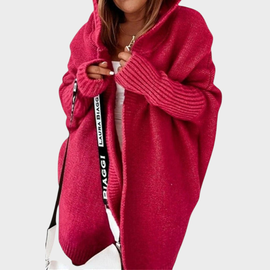 Marcela™ | Oversized Hooded Knit Cardigan