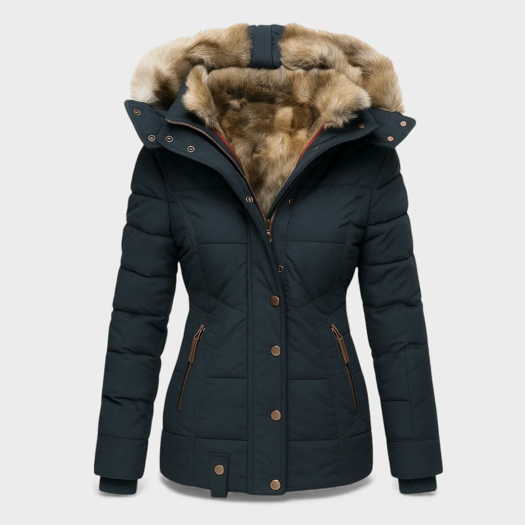 Alba™ | Winterjas met Bontvoering
