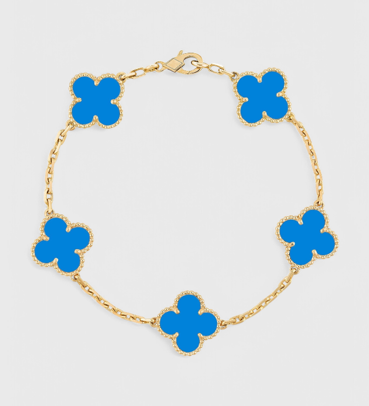 Klavermotief en Elegante Gouden Armband